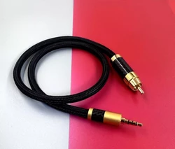 HIFI Sterling Silver 3.5mm To RCA SPDIF Coaxial Audio Cable For Fiio M9 M11 M15 IBasso MUBI XT10/20/XD05/CHORD HUGO MOJO