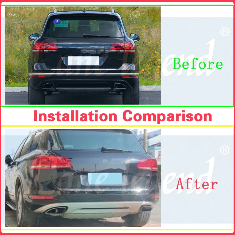 Spoiler Body Kit Rear Bumper Lip Trunk Spoilers Car Accessories For VW Volkswage Touareg 2016-2018 Modify Auto Accessories