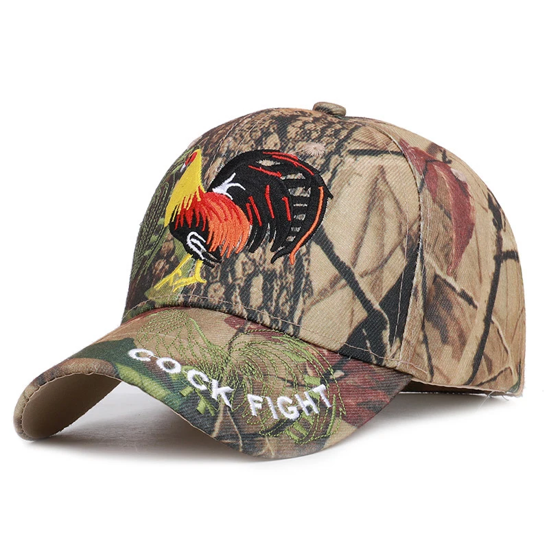 New Arrival Men Women Baseball Cap Camouflage 3D Animals Embroidery Tactical Outdoor Sports Snapback Sun Visor Fishing Hats H081