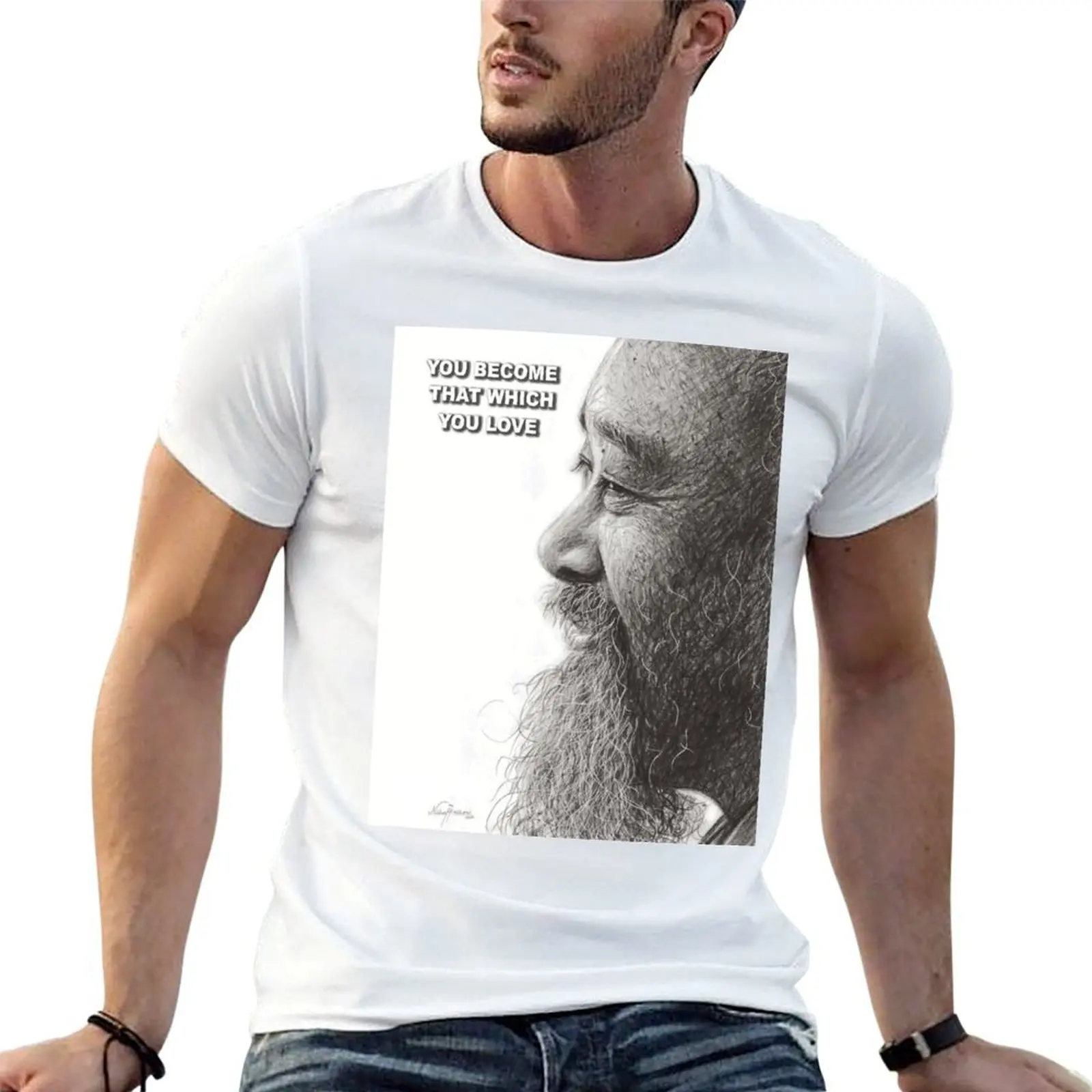 

MOOJI BABA SKETCH T-Shirt man t shirt cotton high quality funny t shirts dark humor T-Shirt