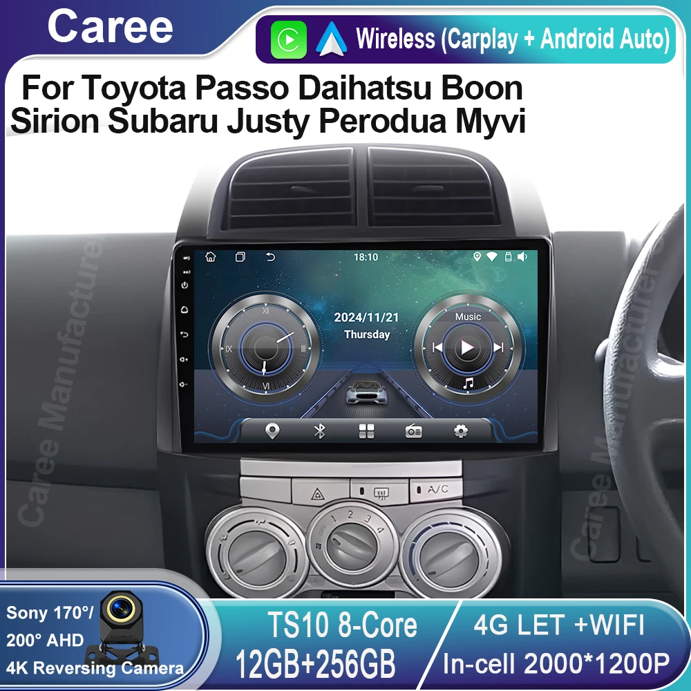 

Android Auto Car radio Stereo For Toyota Passo Daihatsu Boon Sirion Subaru Justy Perodua Myvi Car Multimedia player Stereo GPS