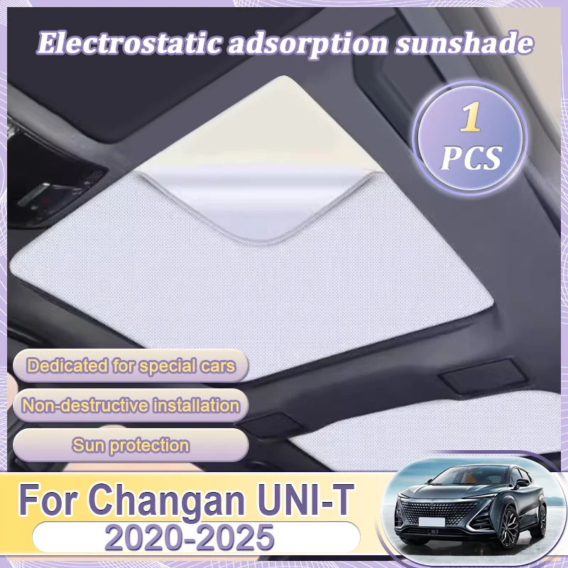 

Car Roof Sunshade For Changan UNI-T UNIT UNI T 2020 2021 2022 2023 2024 2025 Electrostatic Adsorption Sunroof Sunshade Skylight