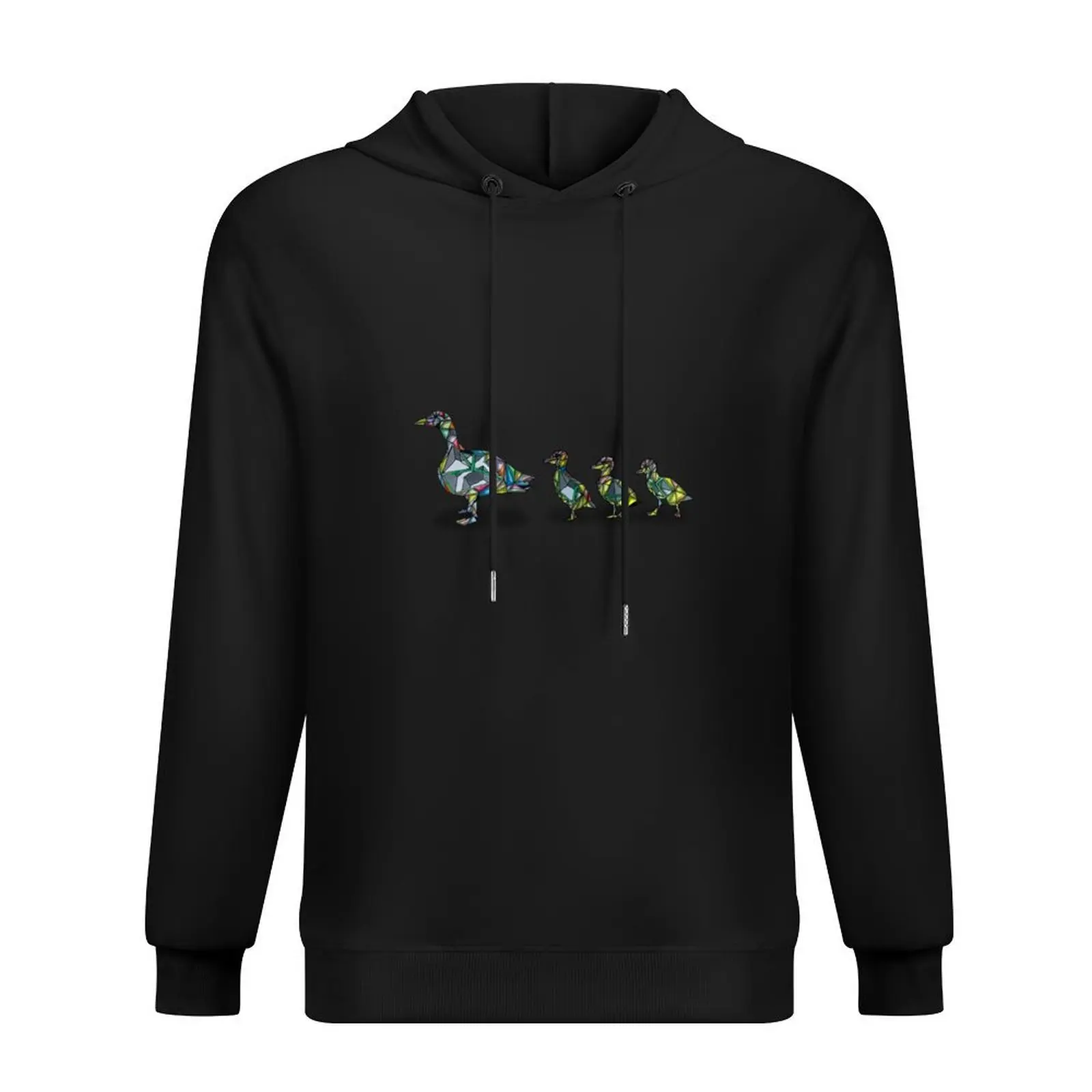 

geometric duck family with cute ducklings art Hoodie anime clothing men clothing clothes for men tracksuit