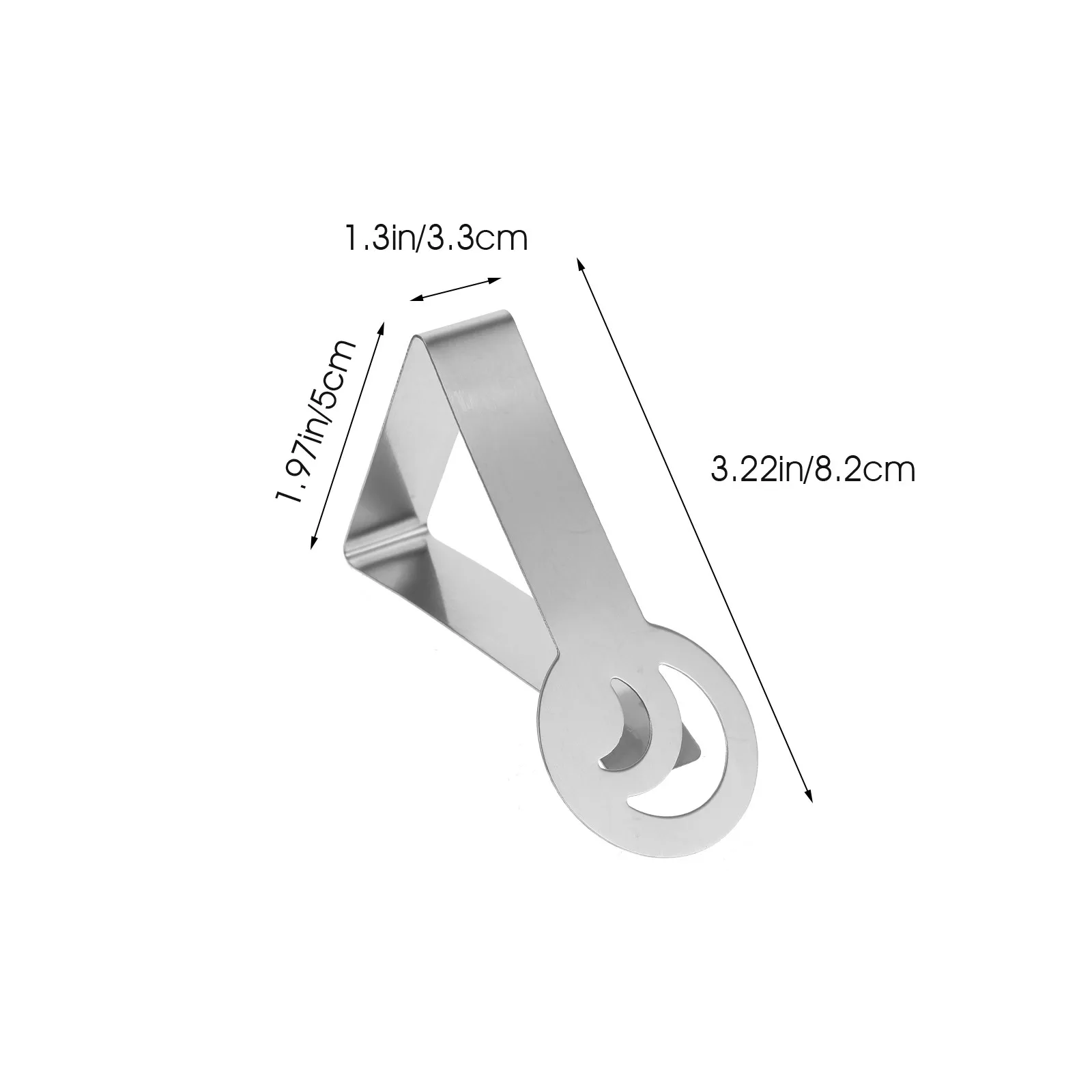 4Pcs Rust Proof Stainless Steel Tablecloth Clips Easy Install Table Cloth Fixing Clamp for Dining Party Picnic