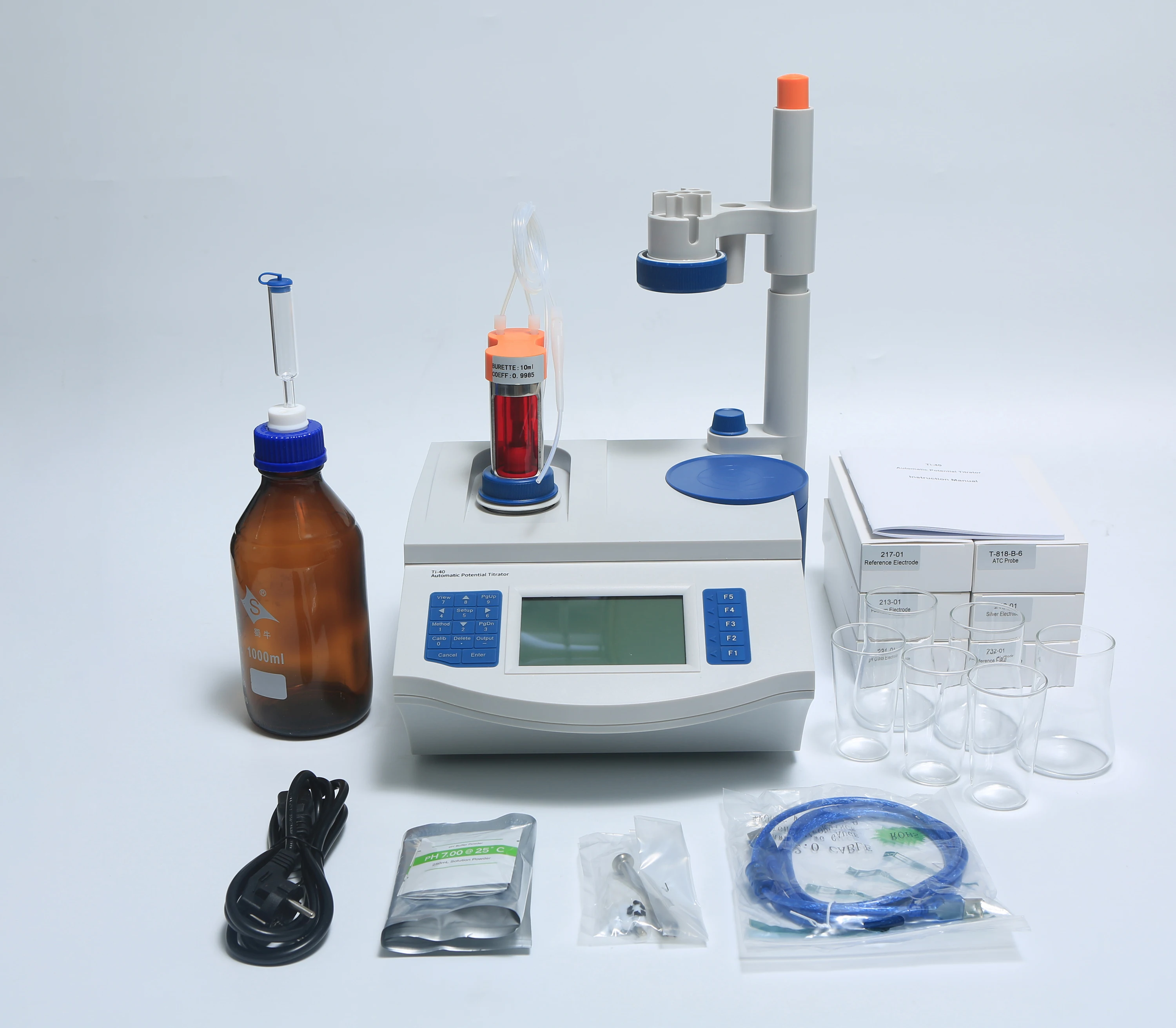 High-Accuracy automatic Potentiometric titrationt automatic Karl Fischer coulometer Titrator