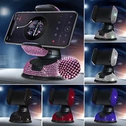 2024 Diamond Cell Phone Holder for Car Phone Mount Pink Flexible Table Stand Mount Bling Car Accessories Interior Woman