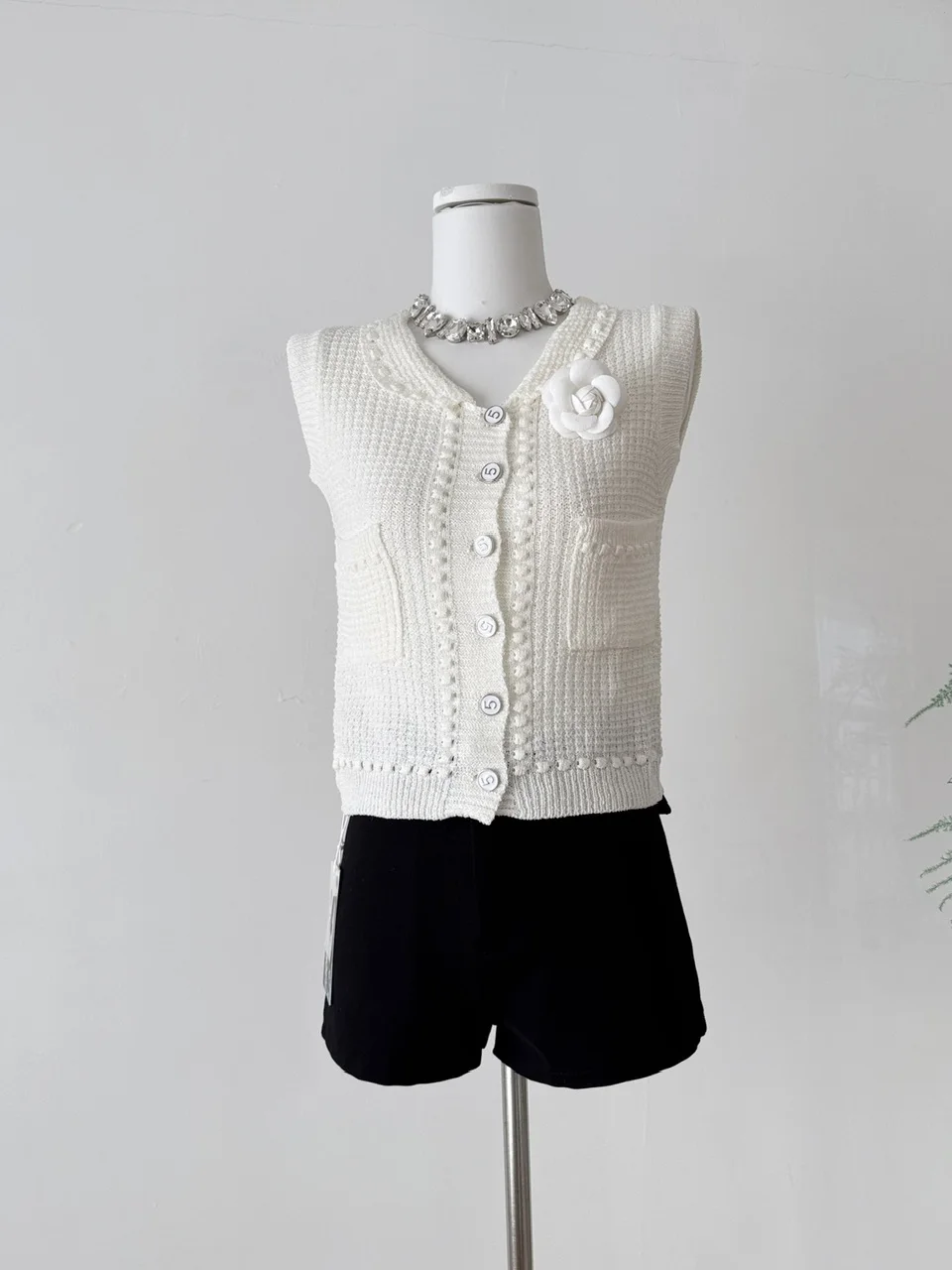 

Ele Floral Svel Knitwear Women's Slim Fit Versatile Tank Top Summer Faion High-End Feelings plus Size Options