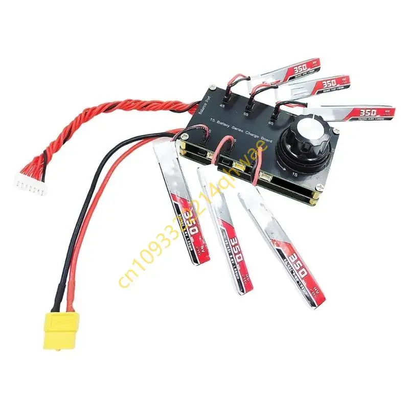 1S Battery Charging Board Board 6 Port XT60 Input Plastic for PH2.0 BT2.0 / GNB27 1S FPV Monitoring