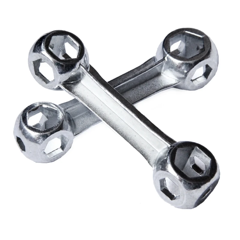 Hexagonal Wrench Tools Durable and Practical Aluminum Alloy Hexagonal Bone Wrench for Home and Car Repair DropShipping