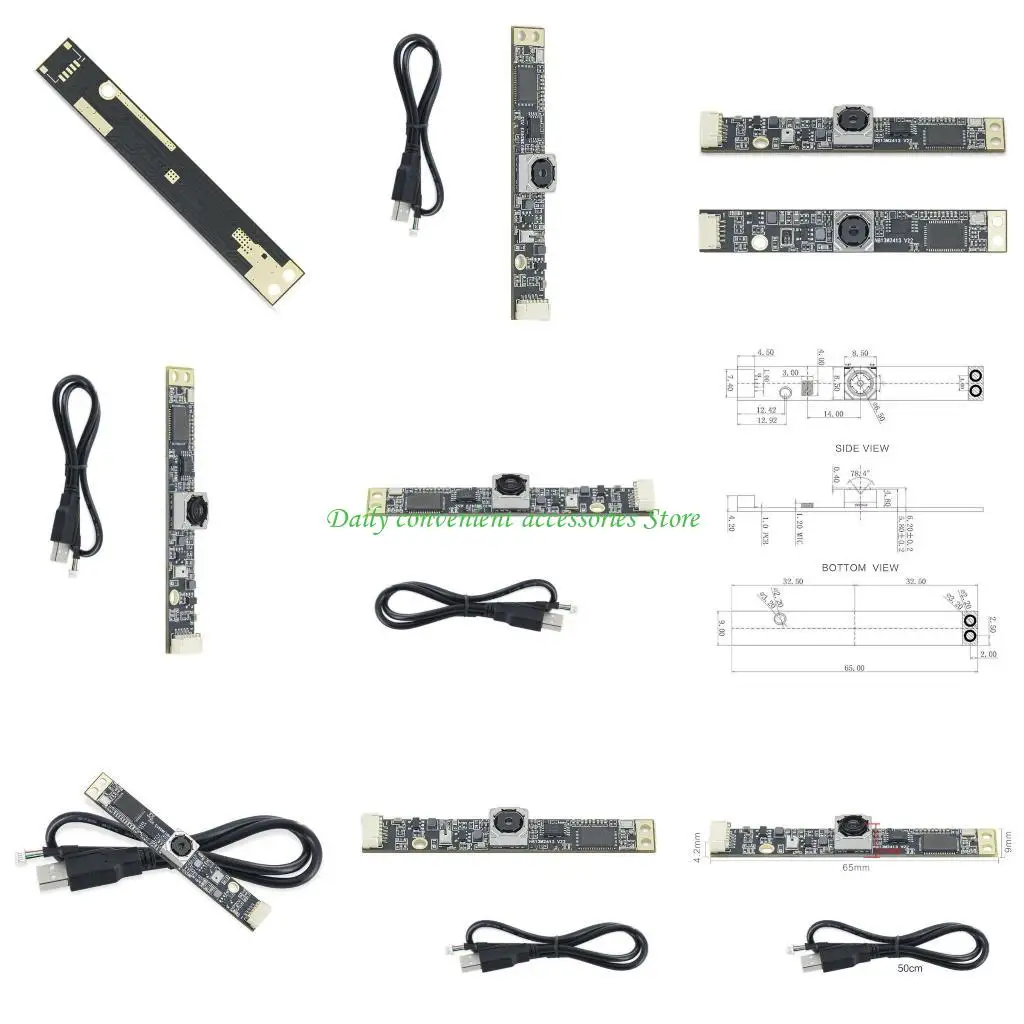 

97QB Высокий разрешение 13MP 4K USB -модуль с автофокусом и микрофонами для камеры, совместимая для нескольких ОС