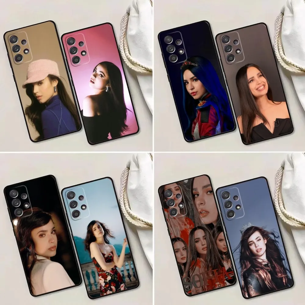 S-Sofia C-Carson Phone Case For Samsung Galaxy A13,A21s,A22,A31,A32,A52,A53,A71,A80,A91 Soft Black Phone Cover