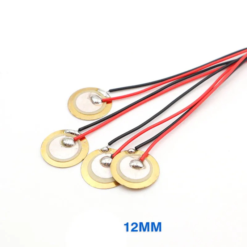 10PCS Buzzer Piezoelectric Ceramic Wafer Plates High-Quality Dia 12/15/18/20/27/35/50MM with Wire for Loudspeake