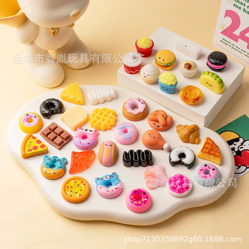 Simuliertes Lebensmittel-Squishy: Knödel-Quetschspielzeug, Stressabbau-Spielzeug, Pommes und Popcorn Geschenk-Blindbox, Squishy Stressabbau-Spielzeug