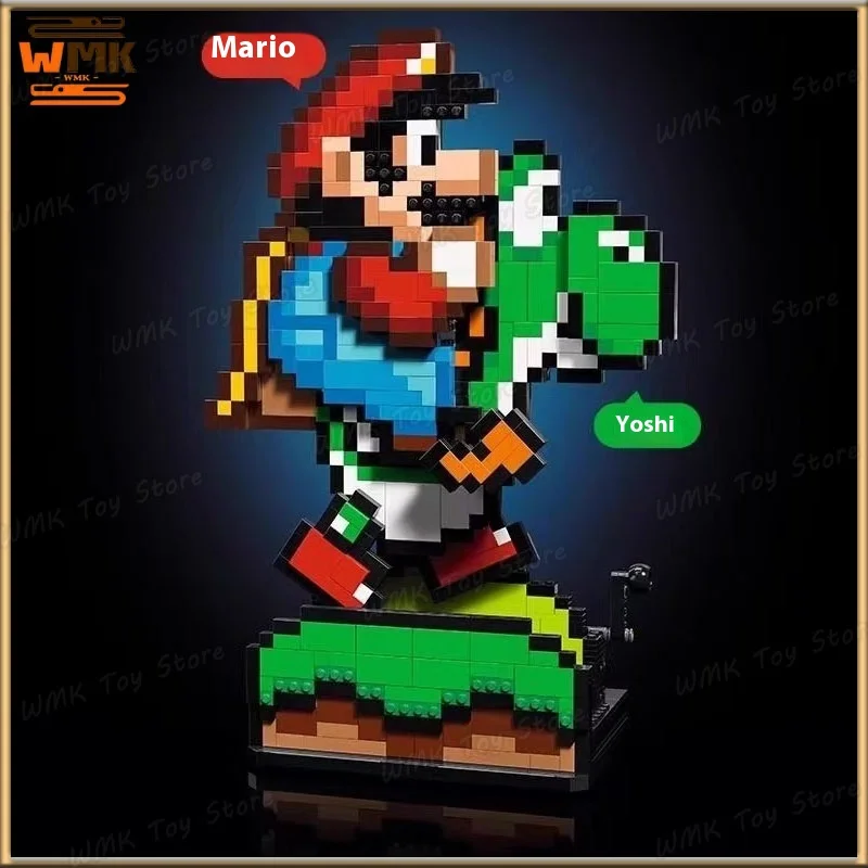 New 71438 Building Blocks Set 3d Mario Puzzle Bricks Blocks Toys Collectible Model Statue Home Ornament Custom Gifts