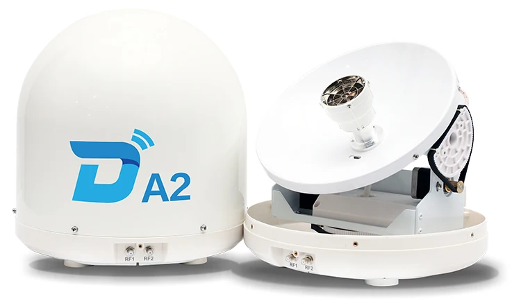 Ditel A2 28cm Ku Band Portable Mini Marine Mobile Satellite TVRO Antenna Dish System Hdtv Outdoor