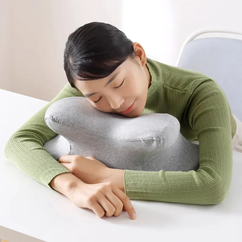 وسادة قيلولة على الطاولة احتضان نمط Oreiller Sieste للطلاب مكتب قيلولة وسادة