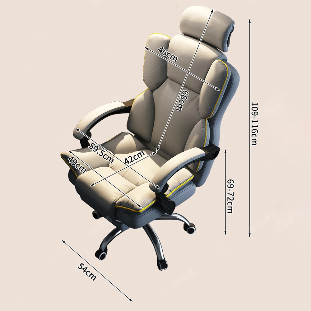 Lumbar Decoration Office Chair Neck Pillow Swivel Bedroom Gaming Chair Modern Luxury Chaise Ergonomique Bureau Bedroom Furniture