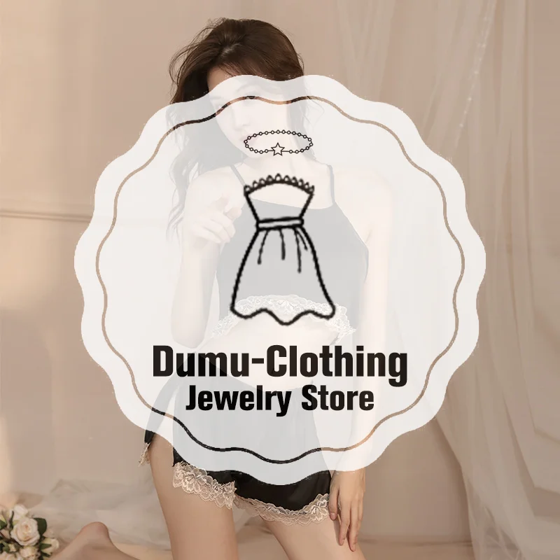 

Pajamas Set Women Sexy Lace Cropped Sling Tops Short Two-piece Suit Sleepwear