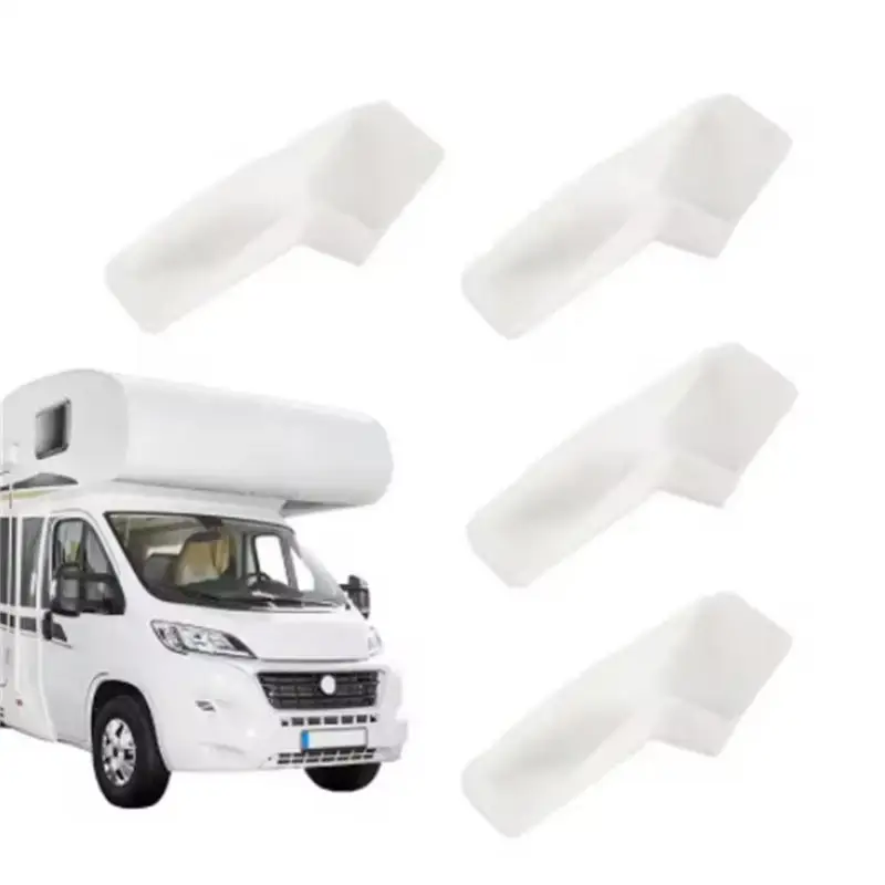 2 قطعة RV سقف قناة المياه RV مزراب ينبثق مزامير صغيرة لشرفة المراقبة RV سقف بالتنقيط حافة مزراب موسع أدلة مياه الأمطار بعيدا #2