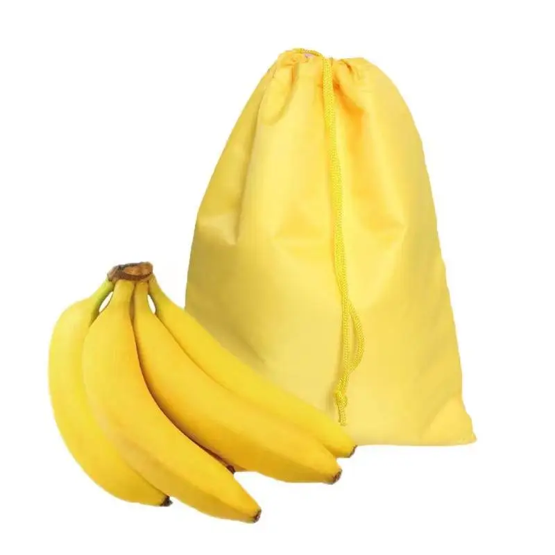 

1pcs Banana Storage Bag Vegetable Preservation Bag Prevent Ripening Storage Freshness Drawstring Bag Lightweight Convenient