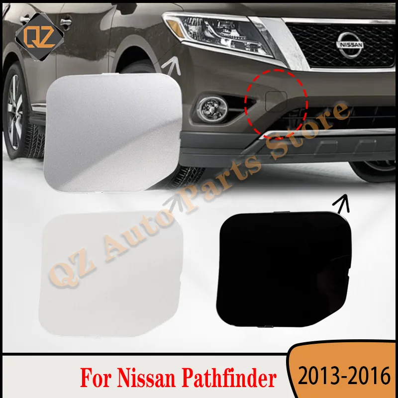 

622A0-3KA0A White Black Sliver Front Bumper Tow Hook Cover Cap Towing Eye For Nissan Pathfinder 2013-2015 Bumper Tow Hook Cover
