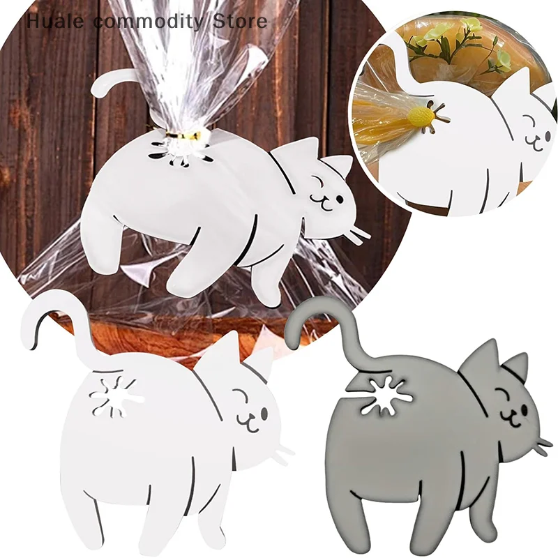 Kitchen Gadgets To 3D Print - 面白い猫のお尻のパンクリップ3Dプリントバッグクリップバッグホルダーノベルティキッチンガジェット猫好きのための食品保存ホームデコレーション1/2/3個