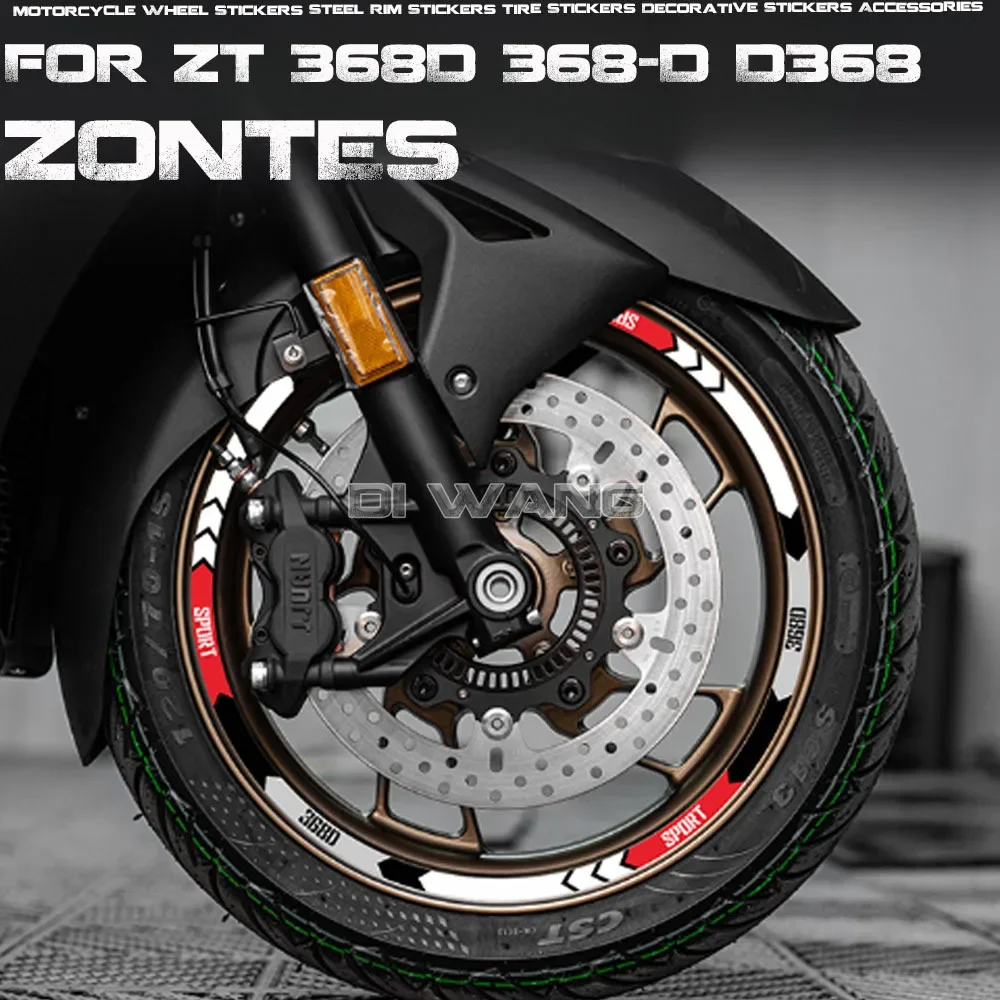 

Motorcycle Wheel Stickers Tire Stickers Decorative Stickers Accessories FOR ZONTES ZT 368D 368-D D368