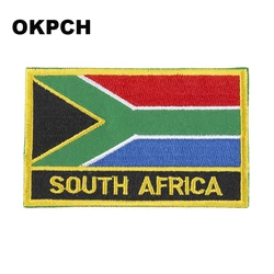 South Africa Flag Embroidery Patches Iron on Saw on Transfer patches Sewing Applications for Clothes in Home&Garden