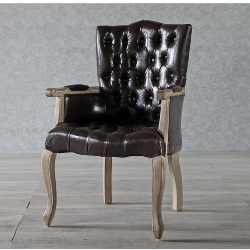 

Vintage made old bedroom study chair cafe dining room dining chair