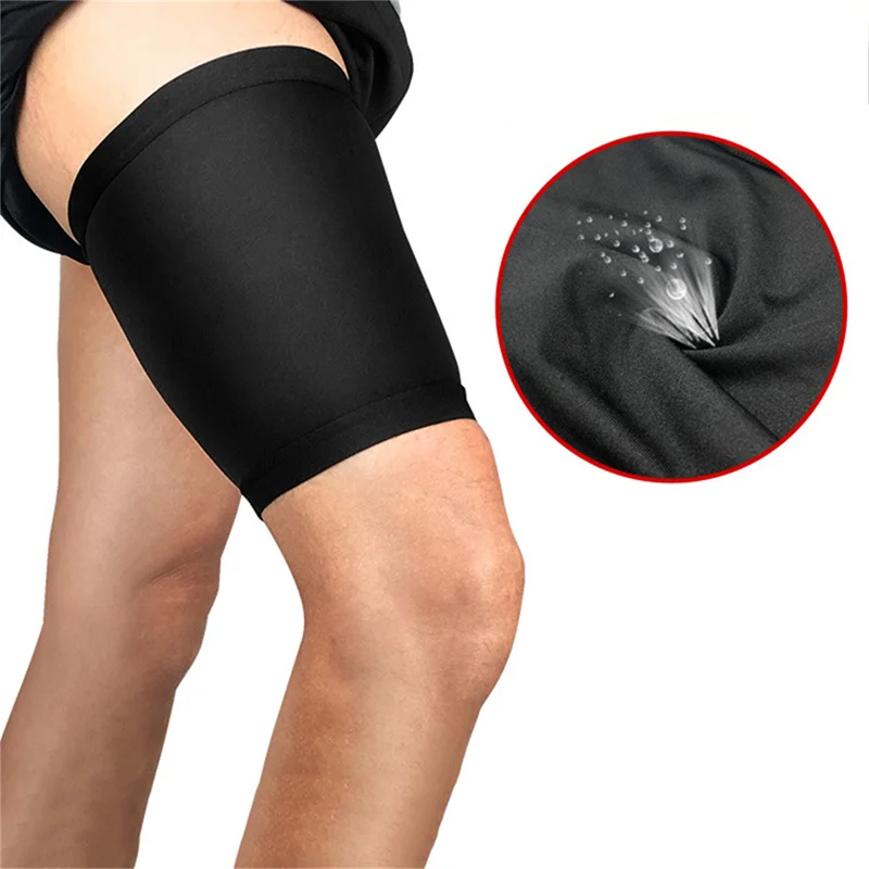 1Pcs Thigh Compression Sleeve Hamstring Compression Sleeve for Pain Thigh Brace Support Anti Slip Upper Leg Sleeve for Men Women