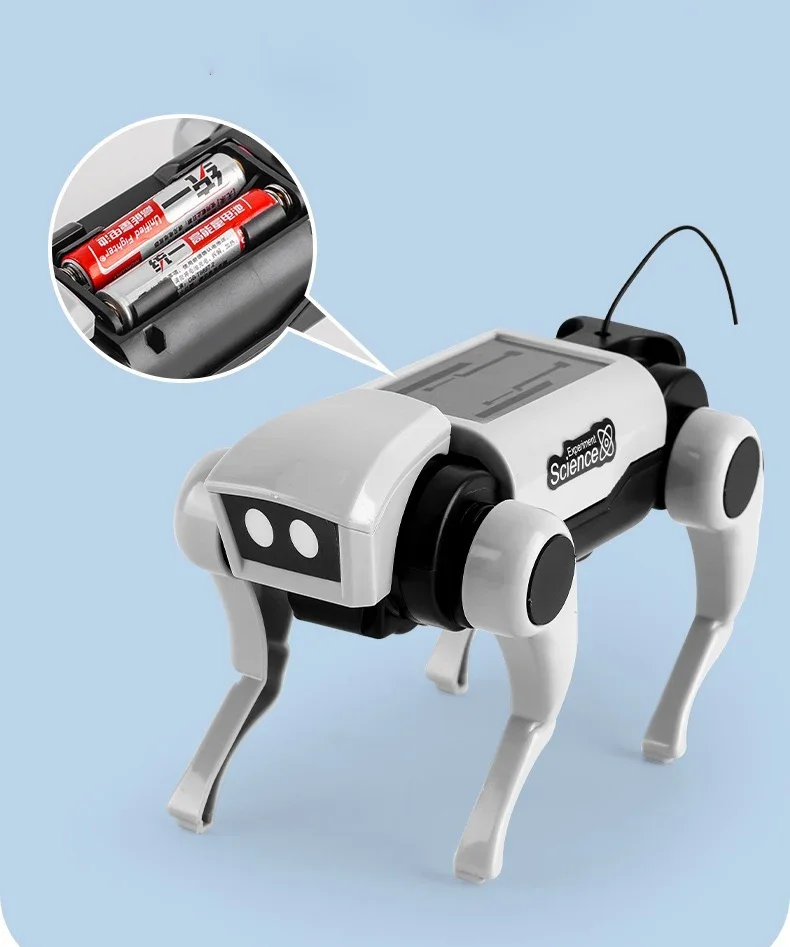 Robot électrique intelligent coule pour chien, jouet mécanique pour chien, cadeaux de bricolage pour garçons et filles, jouet télécommandé pour animal de compagnie