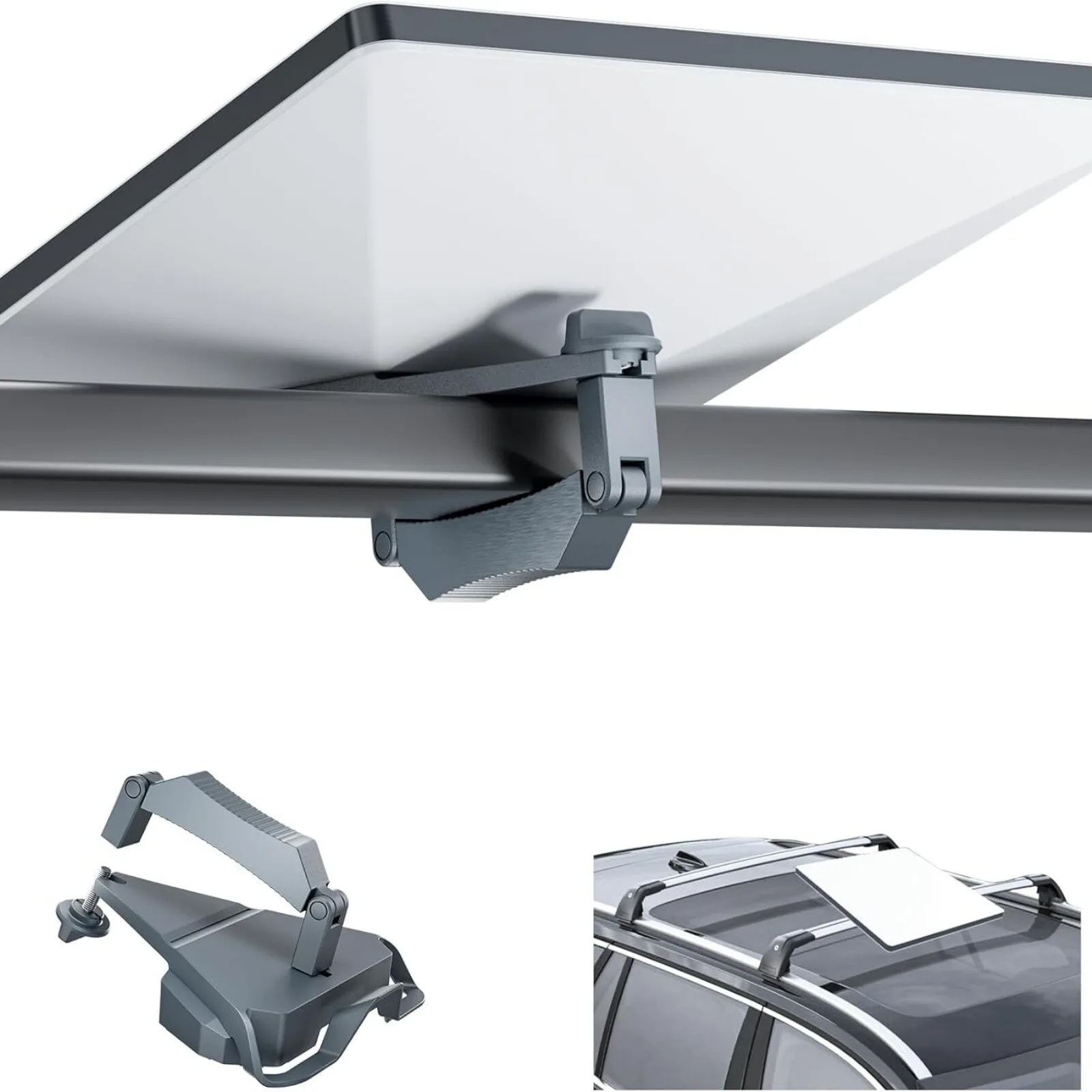 Starlink Mini Mount for Dish RV Roof Racks Clamp Bracket Aluminium Adjustable Holder