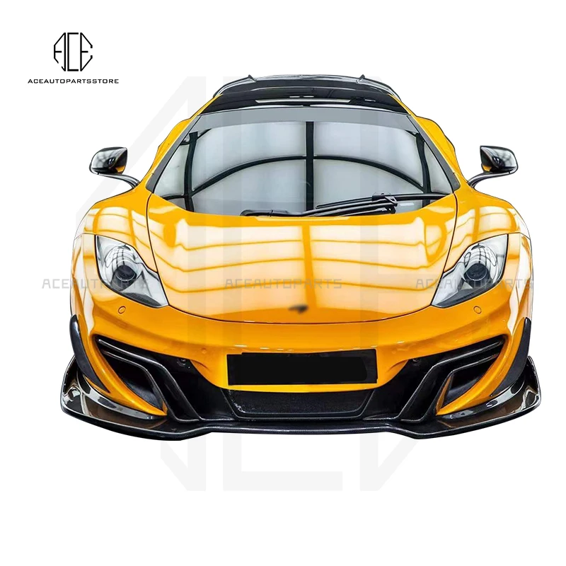 

Передний бампер из углеродного волокна для Mclaren MP4-12C coupe, передний диффузор для губ, комплект для тела в стиле D