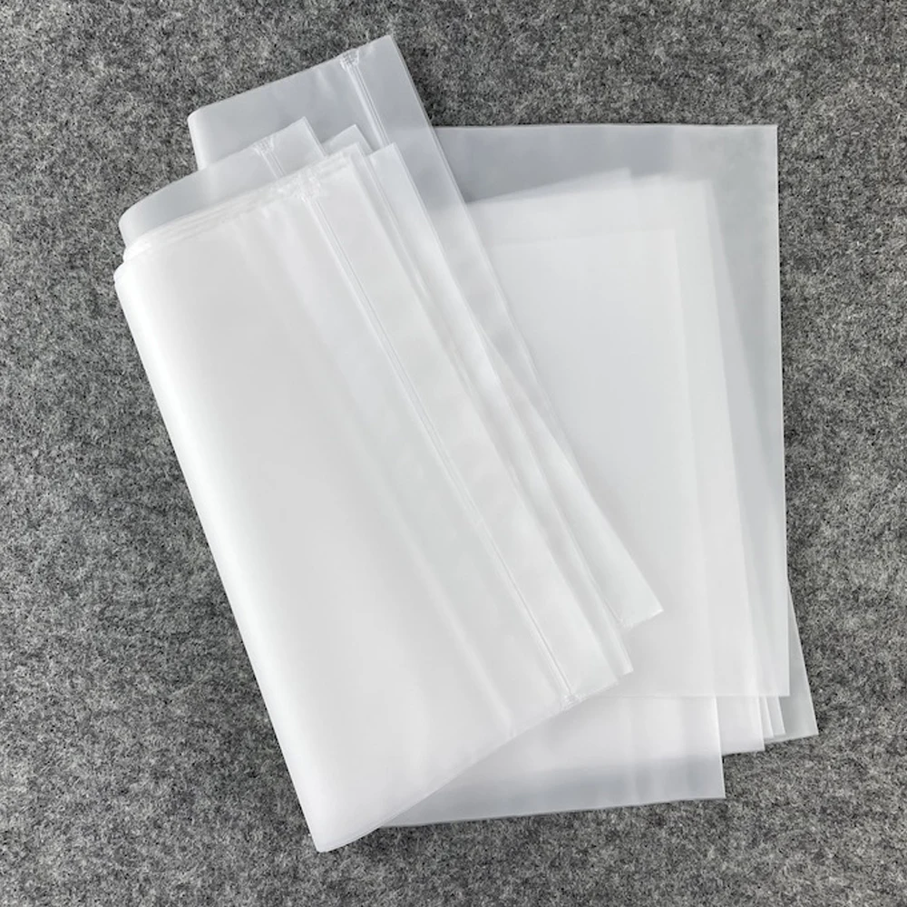 Lock Bone Bags Mini Ziplock Bags 100pcs Plastic Storage Bags Shirt Underwear Package Bags Frosted Translucent Resealable Pouches