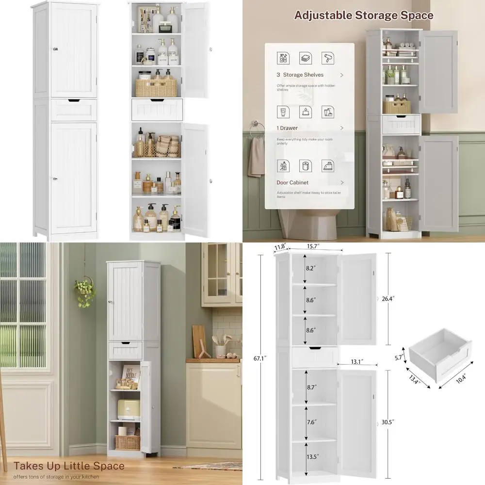 67 H Tall Bathroom … - image