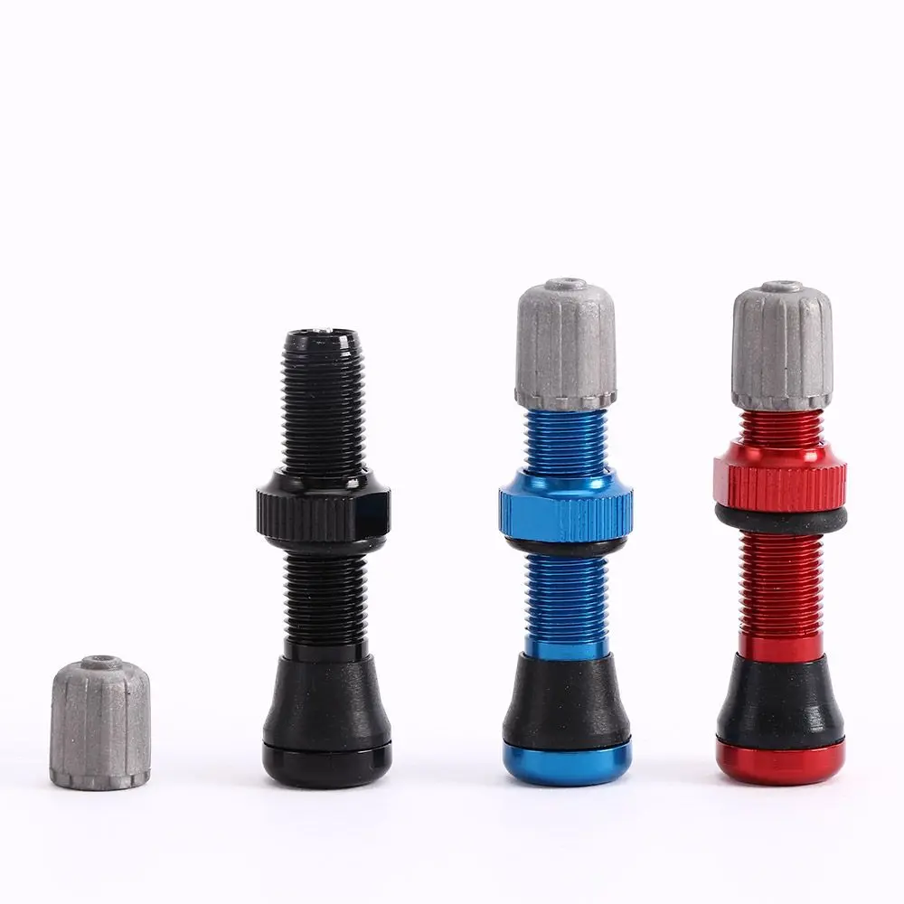 

Bicycle Road Bike Aluminium Alloy Sealant 40mm Rim Wheel Schrader Valve Tubeless Tire Valves Vacuum Nozzle Bike Valves