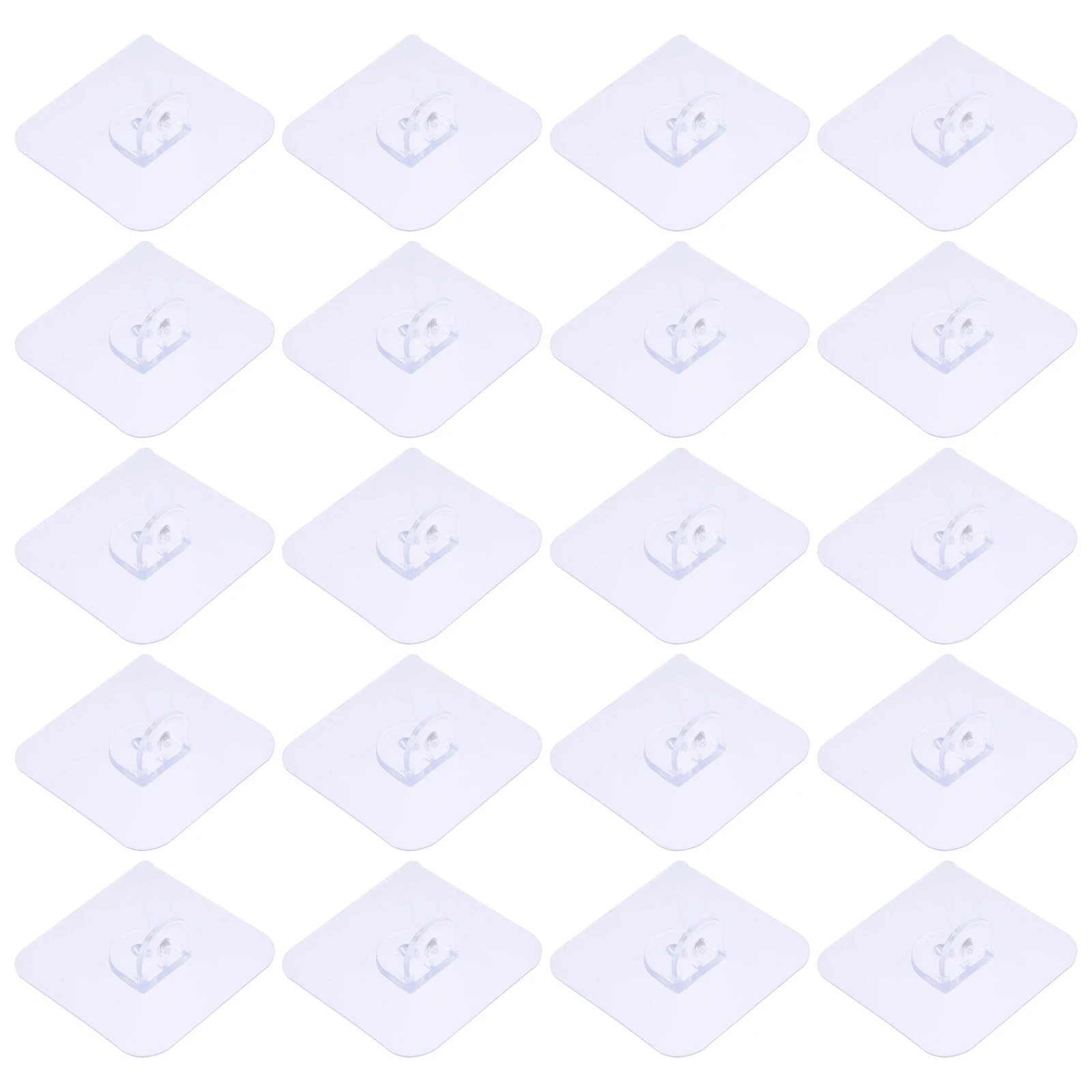 50 قطعة أوتاد دعم الرف حامل لوح لاصق شفاف لخزانة خزانة الكتب لا حاجة للحفر رف مانع للانزلاق