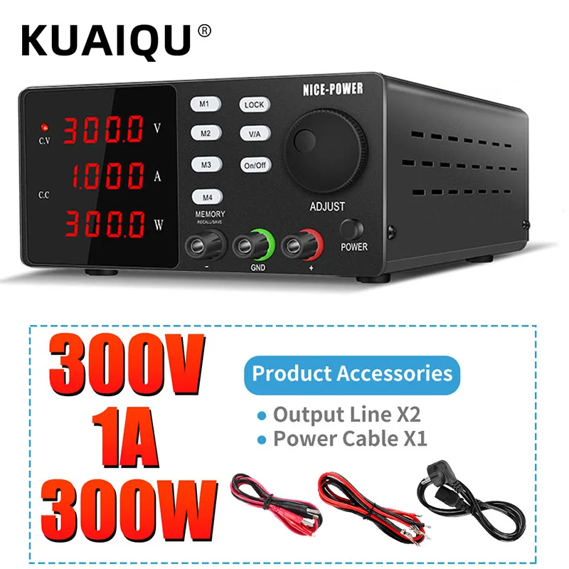 Programmable Adjustable Switching USB DC Power Supply 200V 300V Memory Storage Function Bench Power Source 30V 10A 5A 60V 120V