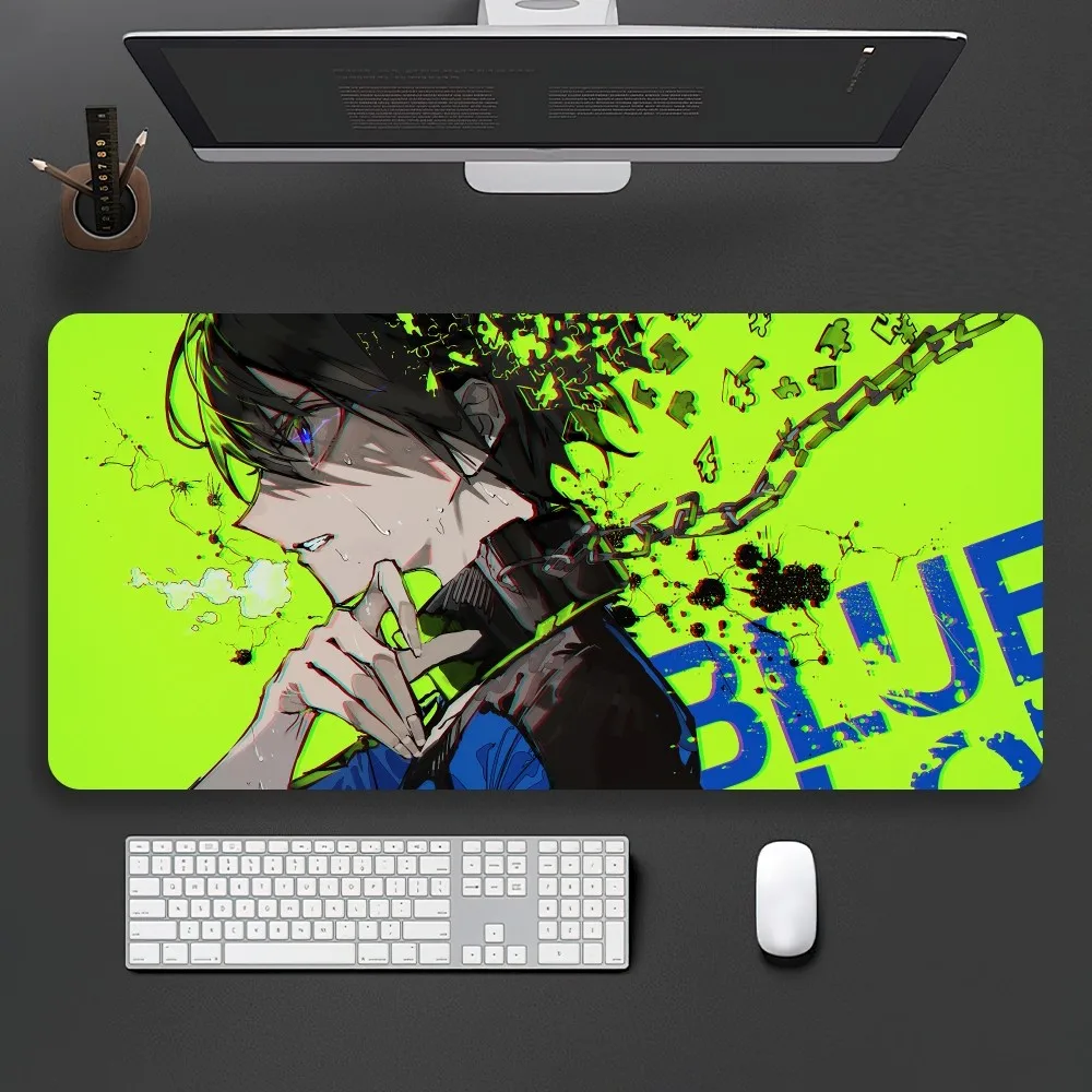 Anime Blue Lock Cool Isagi Bachira Hyoma Chigiri Mouse Pad Game Office Large PC Keyboard Rubber Big Desk Computer Laptop Table