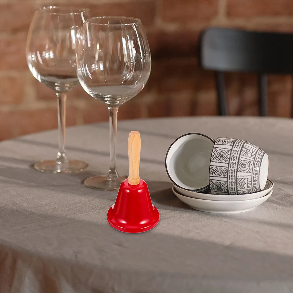 

2pcs Metal Table Bell Hand Bell Christmas Iron Restaurant Call Vintage Hotel Dish Practical Party Decor