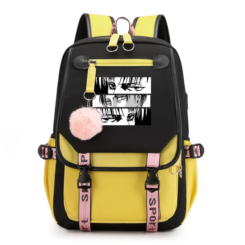 Fashion Rucksack Anime Levi Ackerman Printing Backpack Women Men Girl School Bag Travel Bag Harajuku Laptop Bag Daily Backpack
