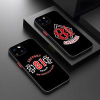 Hells Angels Motorcycle 81 Phone Case Potdemiel Matte Transparent For 16 15 IPhone 12 11 13 Pro Max X XR 8 Plus Back Cover