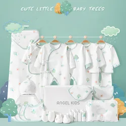 21/24pieces/lot Newborn Baby Clothes Sets For Baby Girls 100% Cotton Infant Spring Autumn Clothes Outfits Baby Rompers Hat Bibs