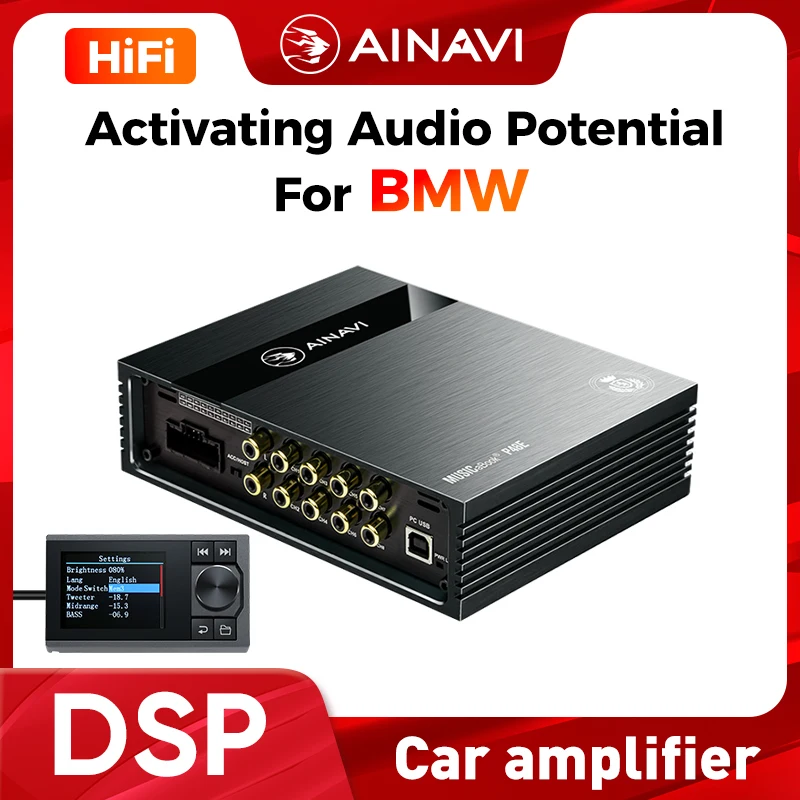 

Ainavi P48E DSP для BMW X1 X2 X3 E83 E84 F48 F39 F25 G01 процессор Bluetooth автомобильный усилитель 4 канала аудио низкий Ампер автомобильный звук