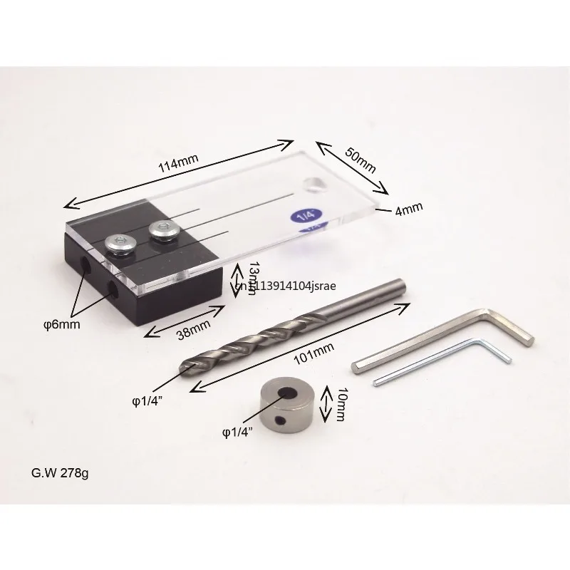 Woodworking Drilling Locator, Hole Drilling Positioning Jig, Wood Hole Opening Locator Hand Tool