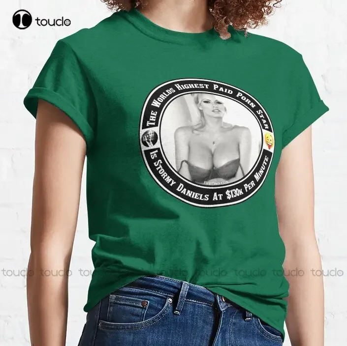 Stormy Daniels A Stormy Daniels A Stormy Daniels Klassisches T-Shirt T-Shirts für Männer Lustige Kunst Streetwear Cartoon T-Shirt Individuelles Geschenk