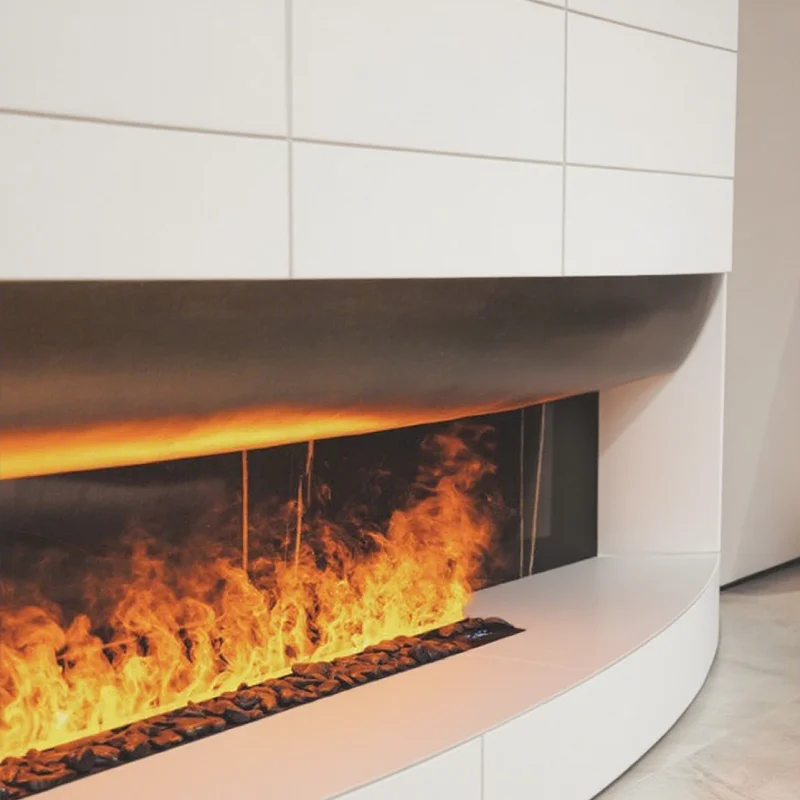 30 Inch Insert Electric Fogging Fireplace LED Light Flame Effect 3D Water Steam Decor Fireplace