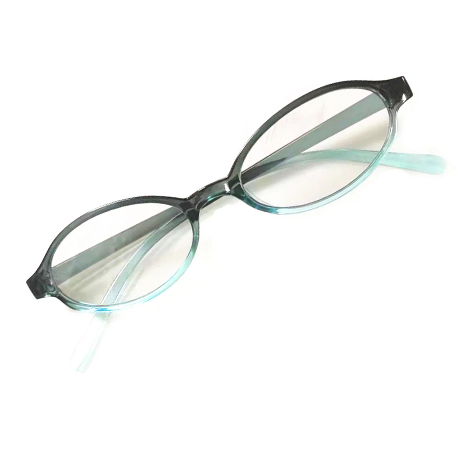 Student Transparent Frame Glasses Tea Color Myopia Small Face Glasses for Gaming Reading Students