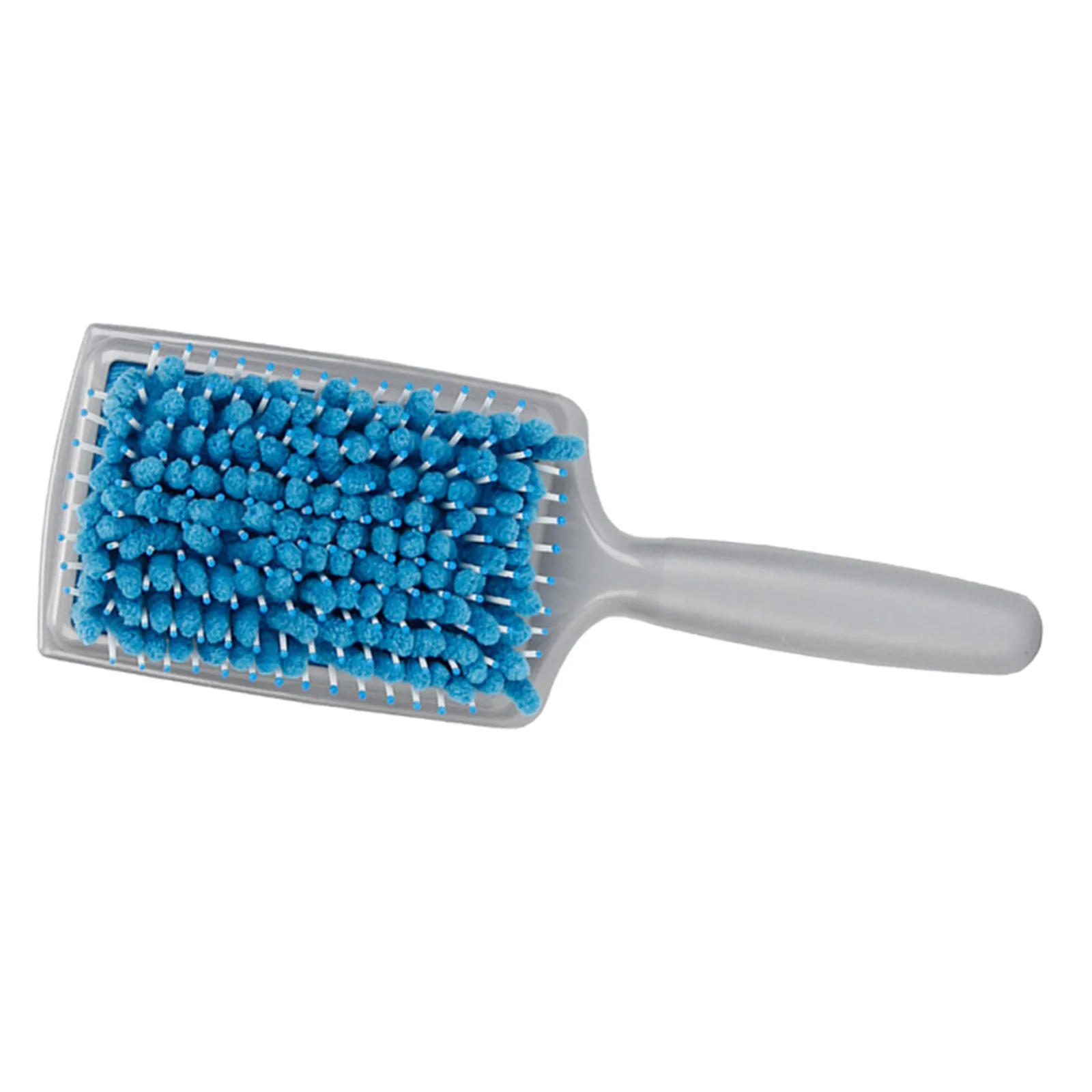 

Расческа для сушки волос с микрофибровыми впитывающими щетинками: сокращает время сушки вдвое, подходит для тонких и ломких волос, распутывает и сушит без повреждения.