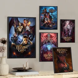 B-BaldurS Gate 3 Game Classic Vintage Posters HD Quality Wall Art Retro Posters for Home Room Wall Decor